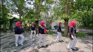 CONTIGO LINE DANCE  choreo  Om Pardi INA  by Sekarwangi [upl. by Markowitz]