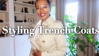 FOUR WAYS TO STYLE A TRENCH COAT FOR FALL [upl. by Jervis802]