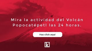 Popocatépetl En vivo Kloeme Cam [upl. by Elyrehc]