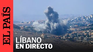 DIRECTO  Vista del sur de Líbano junto a la frontera con Israel  EL PAÍS [upl. by Annabela]