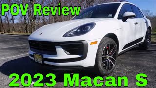 2023 Porsche Macan S Review First Drive POV [upl. by Nylitsirk]