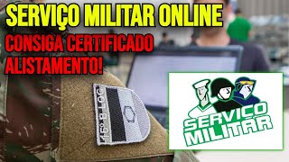 COMO FAZER ALISTAMENTO MILITAR PELA INTERNET  20242025 [upl. by Eelta]