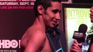 MOISES FUENTES TALKS CHOCOLATITO GONZALEZ AFTER WEIGH INS [upl. by Kamin]