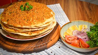 ✅ Turkish Pizza  Lahmacun [upl. by Ycnan]