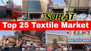 Top 25 Textile Market Surat  Best Wholesale Market in Surat  Prakash Saini RB  kapda Market Surat [upl. by Norword339]