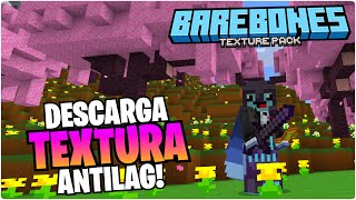 🔔 BARE BONES para MINECRAFT PE 120  Texturas para MINECRAFT PE 120 ✅ [upl. by Chellman]