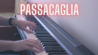 PASSACAGLIA Handel Halvorsen PIANO cover [upl. by Winou]