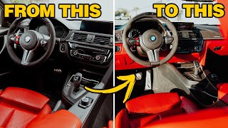 How to Paint Car Interior Parts  DIY COLOR CHANGE [upl. by Ail354]