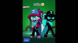 SKİLL🤡 VS SKİLL☠️ brawlstars supercell game edit shorts [upl. by Anaihk647]