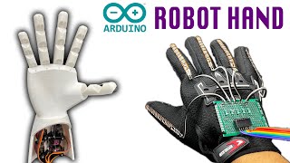 Arduino Flex Sensor controlled Robot Hand  Prosthetic Hand [upl. by Anad]