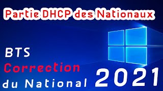 Windows  Correction de la Partie DHCP du National 2021 BTS darija [upl. by Auqcinahs]