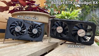 RTX 3050 6GB Vs RX 6500 XT  Which Budget GPU is Better [upl. by Domeniga734]