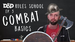 Combat Basics in DampD 5E Rules School Part 3 [upl. by Ydnes]