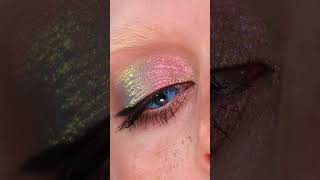 Makeup with The Pastel Roses Dreamscape and how I use loose pigments makeup multichromeeyeshadow [upl. by Ultima]