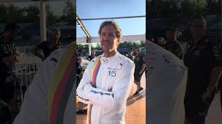 Sebastian Vettel on getting back into his Champion winning car magic moments f1SebastianVettel [upl. by Munford]