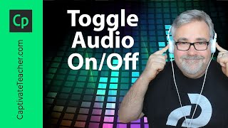 Toggle Audio Playback On or Off in Adobe Captivate [upl. by Goldston67]