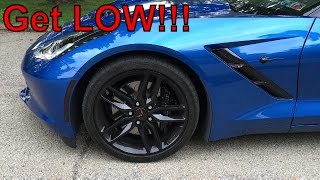 Lower Your Car for FREE  C7 Corvette DIY [upl. by Nocam]