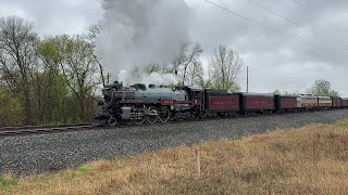 The Empress CP 2816 Steam Train Departs Buffalo Minnesota on The Final Spike Tour 5224 [upl. by Shanahan]