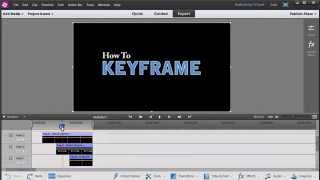 How to use Keyframes in Premiere Elements 12 [upl. by Nyrret]