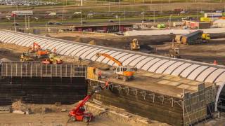 Werkzaamheden A9 Badhoevedorp  Timelapse [upl. by Ayotak]