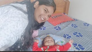 cute baby ke sath khelne aye to rone lgi vlogvideo vlog villagelifestyle viralvideo youtub [upl. by Irrak]