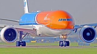 35 Minutes HEAVY TAKE OFFS  A350 2x B747F B777 Amsterdam Schiphol Airport Spotting [upl. by Virgy]