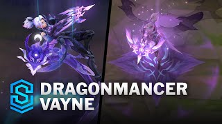 Dragonmancer Vayne Skin Spotlight  PreRelease  PBE Preview  League of Legends [upl. by Wrdna91]