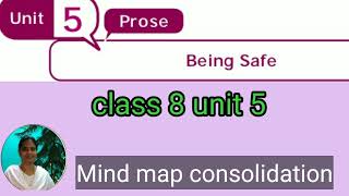 Being safe mind map consolidation class 8 unit 5 prose book back exercise part 2 brinda1764 [upl. by Hershel711]