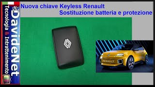 Sostituzione batteria Nuova chiave Keyless Renault istruzioni chiave renault autoelettrica [upl. by Anawot134]