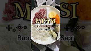 MPASI Alula Hari Ini Bubur Daging Sapi Yummy shorts viralvideo mpasi mpasi6bulan trending [upl. by Bleier]