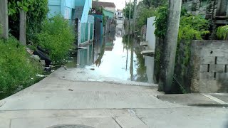 Unusually High Tide Floods Streets Across Belize [upl. by Delly]