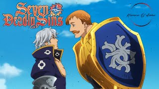 Escanor VS Estarossa FULL FIGHT SCENE  Seven Deadly Sins  Nanatsu no Taizai [upl. by Galatea]