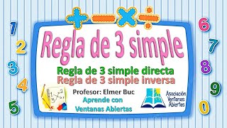 REGLA DE 3 SIMPLE DIRECTA E INVERSASEXTO PRIMARIA [upl. by Saire]