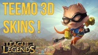 LoL  Teemo 3D all Skins [upl. by Race]