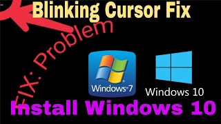 how to fix black screen with blinking cursor windows 710 [upl. by Eeleimaj]