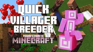 Quick and Easy Villager Breeder Tutorial  Minecraft Java [upl. by Aillimac]