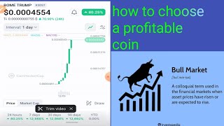 how to select a profitable coin for trading using in crypto space [upl. by Licastro]