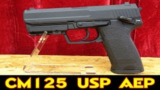 SOFTAIR CYMA CM125 USP AEP Automatic Electric Pistol FÜR 75 EURO deutschgerman [upl. by Buonomo533]