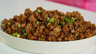 Easy And Tasty Minced Pork Recipe  How to Cook Minced Pork  Asian Minced Pork StirFry Recipe [upl. by Eednarb]