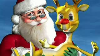 Rudolph the Red Nosed Reindeer Song with Lyrics  Christmas Carol songs 3D Cartoon Animation [upl. by Eimam]