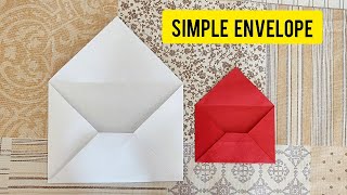 Easy Origami Envelope Tutorial  Envelope Making With Paper NO Glue Tape and Scissors [upl. by Valerian]