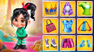 Wreck It Ralph Vanellope Beauty Makeover How To Become a Princess [upl. by Arnaldo141]