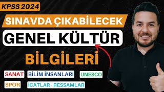 KPSS 2024 I Sınavda Çıkabilecek GENEL KÜLTÜR Bilgileri I Enes Hoca kpss2024 kpss [upl. by Terry]