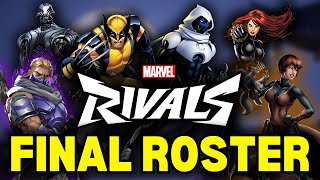 Marvel Rivals Launch Roster Confirmed [upl. by Garvey]