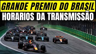 F1 2024  GRANDE PREMIO DO BRASIL  HORARIO DA TRANSMISSÃO NA BAND E BAND SPORTS  FORMULA 1 [upl. by Norina]