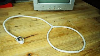 Homemade HDTV Antenna using only Coax Cable  You Will Thank me Later [upl. by Beebe844]