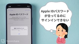 Apple IDパスワード合ってるのにサインインできない場合の対策【2024年最新】 [upl. by Doersten279]