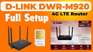 DLink DWRM920 4G LTE Router  How To Configuretion DLink 4G LTE Router dlink [upl. by Asirrom788]