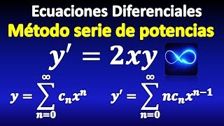 02 Ecuaciones Diferenciales método de Series de Potencias [upl. by Sirak]