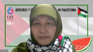 Webinar  Refleksi Satu Tahun Genosida Penjajah 1SR4EL di Palestina [upl. by Barrie]